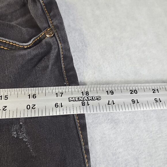 Blue Faith Jeans Womens 6 Black Skinny Straight Leg Denim - Picture 4 of 9